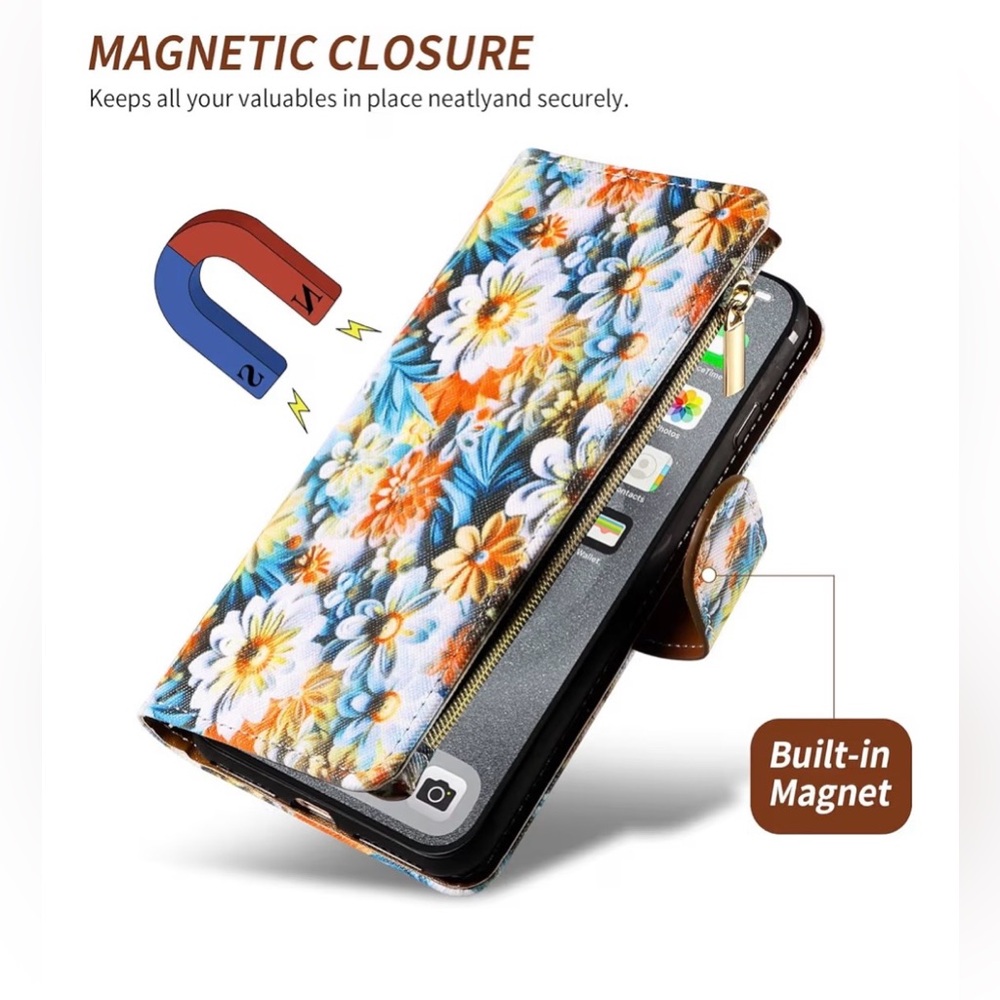 Floral Wallet Case for Samsung Galaxy S20 - Multicolor - Picture 3 of 7